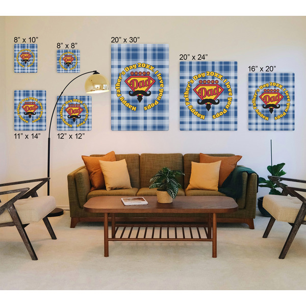 Hipster Dad Canvas Prints - Multiple Sizes