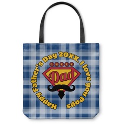 Hipster Dad Canvas Tote Bag (Personalized)