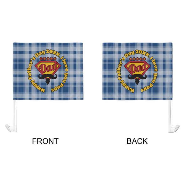 Hipster Dad Car Flag - Large - APPROVAL