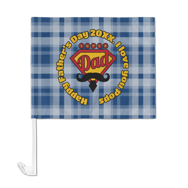 Hipster Dad Car Flag - Large - FRONT