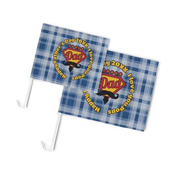Hipster Dad Car Flags - PARENT MAIN (both sizes)