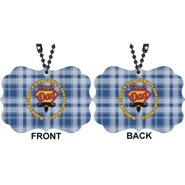 Hipster Dad Car Ornament (Approval)