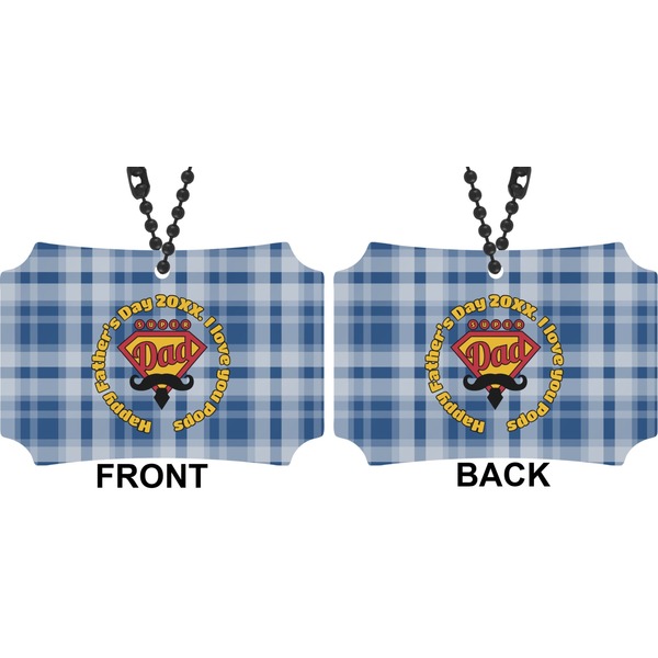 Hipster Dad Car Ornament - Berlin (Approval)