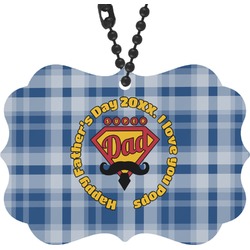 Hipster Dad Rear View Mirror Decor (Personalized)