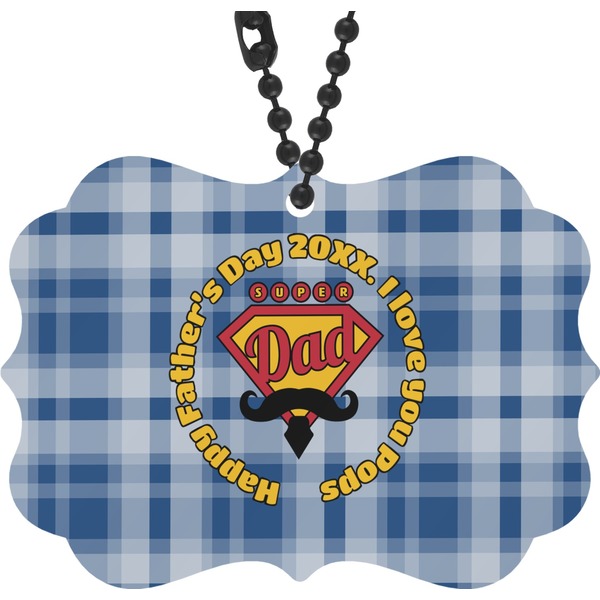 Custom Hipster Dad Rear View Mirror Charm (Personalized)