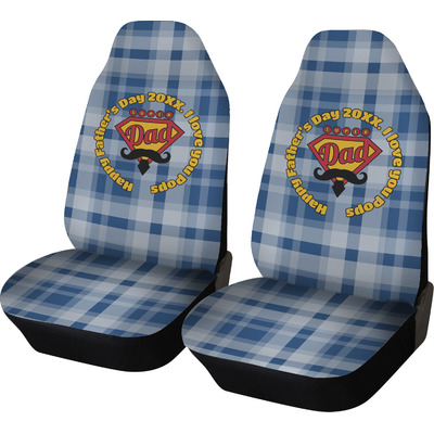 Hipster Dad Car Seat Covers (Set of Two) (Personalized)