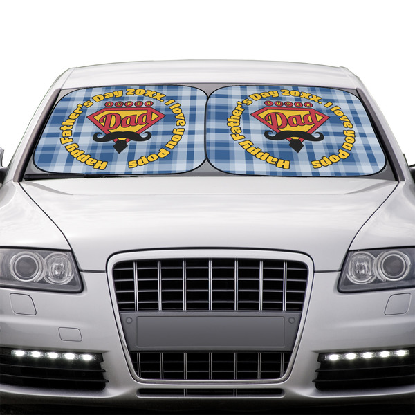 Hipster Dad Car Sun Shades - IN CONTEXT