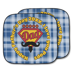 Hipster Dad Car Sun Shade - Two Piece (Personalized)
