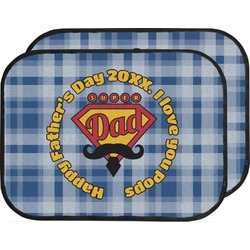 Hipster Dad Car Floor Mats (Back Seat) (Personalized)