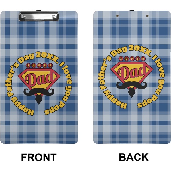 Hipster Dad Clipboard (Legal) (Front + Back)