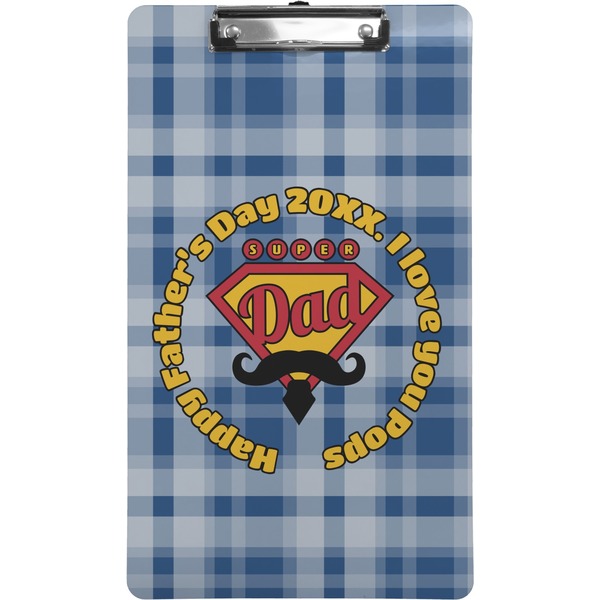 Custom Hipster Dad Clipboard (Legal Size) (Personalized)
