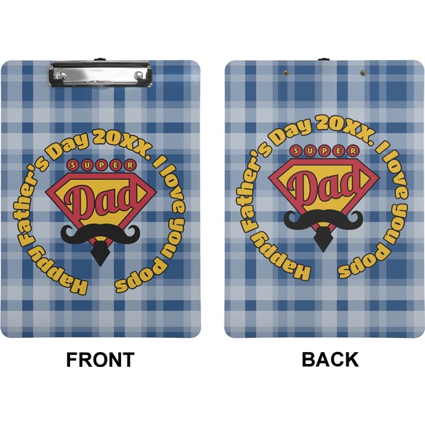 Hipster Dad Clipboard (Letter) (Front + Back)