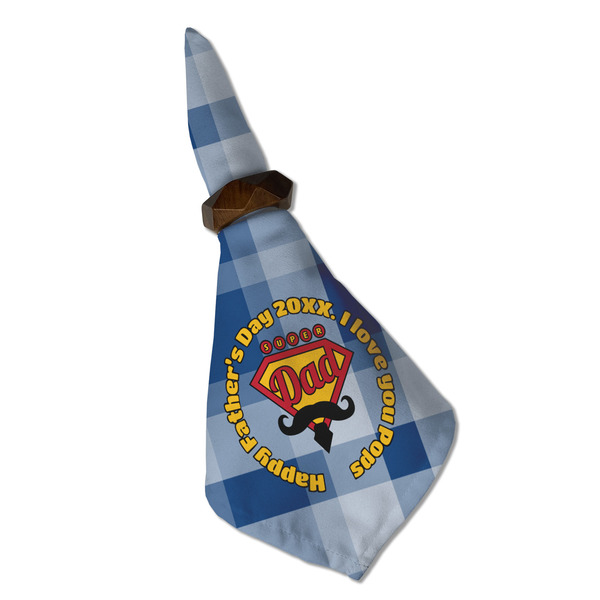 Hipster Dad Cloth Napkins - Personalized Dinner (Folded in Ring) (MAIN)