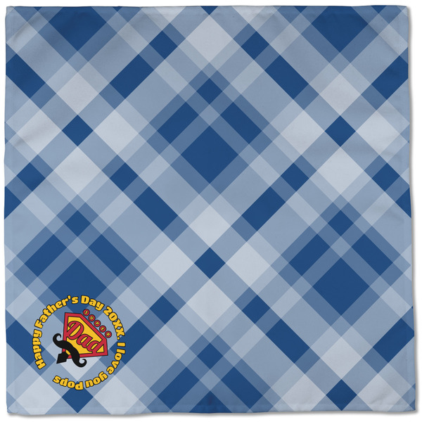 Hipster Dad Cloth Napkins - Personalized Dinner (Full Open)