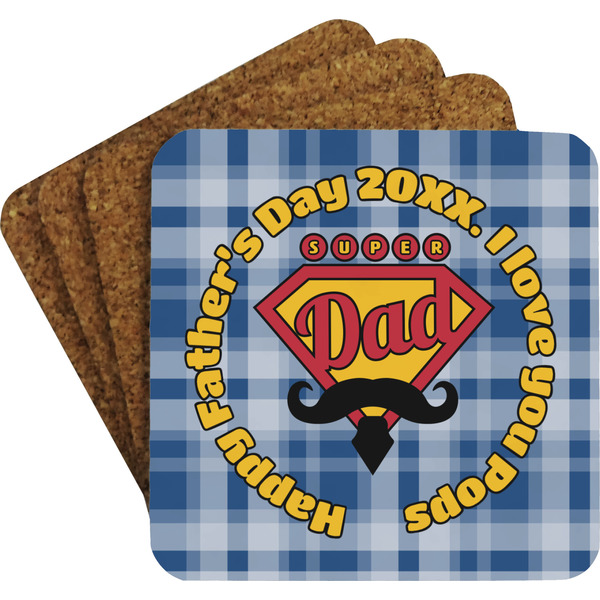 Hipster Dad Coaster Set (Personalized)