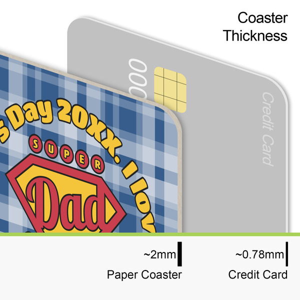 Hipster Dad Coaster Thickness