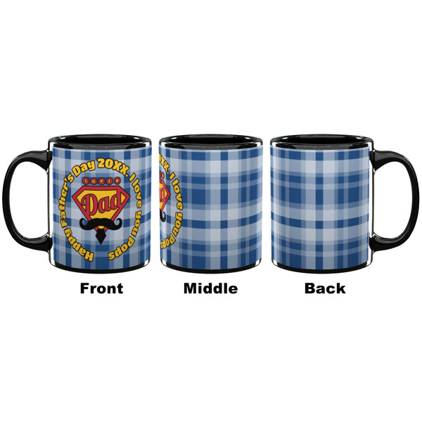 Hipster Dad Coffee Mug - 11 oz - Black APPROVAL