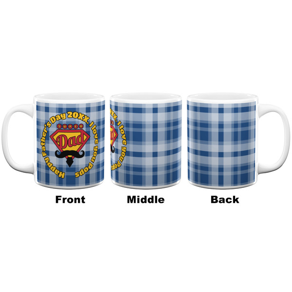 Hipster Dad Coffee Mug - 11 oz - White APPROVAL