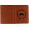 Hipster Dad Cognac Leather Passport Holder Outside Single Sided - Apvl
