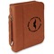 Hipster Dad Cognac Leatherette Bible Covers with Handle & Zipper - Main