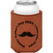 Hipster Dad Cognac Leatherette Can Sleeve - Single Front