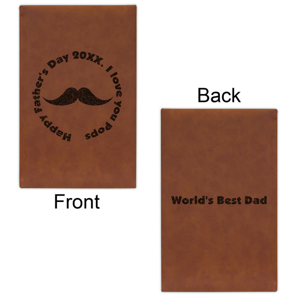 Hipster Dad Cognac Leatherette Journal - Double Sided - Apvl