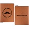 Hipster Dad Cognac Leatherette Portfolios with Notepad - Small - Double Sided- Apvl