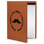 Hipster Dad Leatherette Portfolio with Notepad - Small - Single Sided (Personalized)