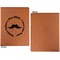 Hipster Dad Cognac Leatherette Portfolios with Notepad - Small - Single Sided- Apvl