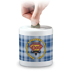 Hipster Dad Coin Bank (Personalized)