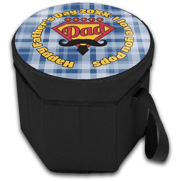 Hipster Dad Collapsible Personalized Cooler & Seat (Closed)