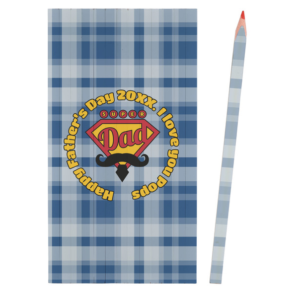 Hipster Dad Colored Pencils - Front View