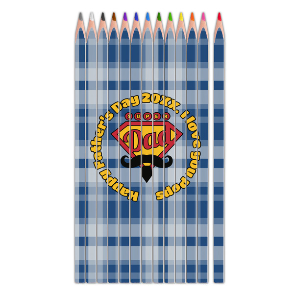 Custom Hipster Dad Colored Pencils (Personalized)