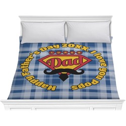 Hipster Dad Comforter - King (Personalized)