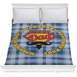 Hipster Dad Comforter - Full / Queen (Personalized)
