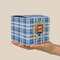 Hipster Dad Cube Favor Gift Box - On Hand - Scale View