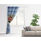 Hipster Dad Curtain With Window and Rod - in Room Matching Pillow