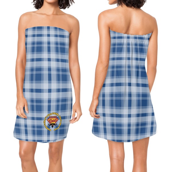 Hipster Dad Custom Bath Wrap - Front & Back View