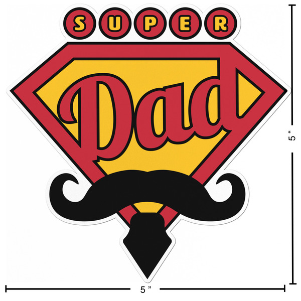 Hipster Dad Custom Shape Iron On Patches - L - APPROVAL