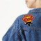 Hipster Dad Custom Shape Iron On Patches - L - MAIN