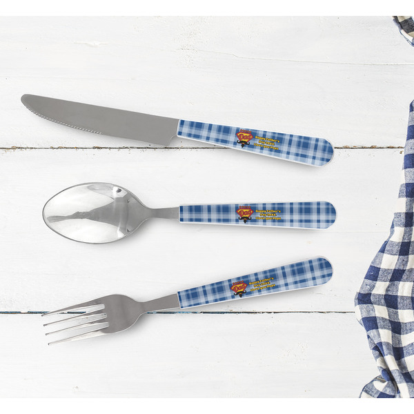 Hipster Dad Cutlery Set - w/ PLATE