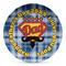 Hipster Dad Microwave Safe Plastic Plate - Composite Polymer (Personalized)