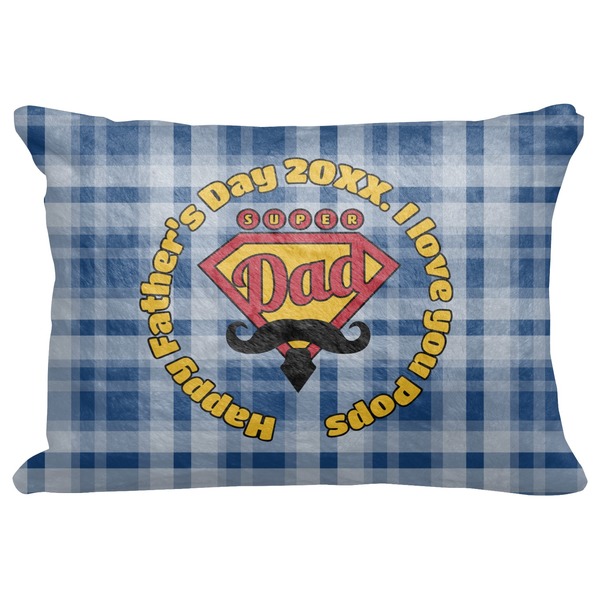 Custom Hipster Dad Decorative Baby Pillowcase - 16"x12" (Personalized)