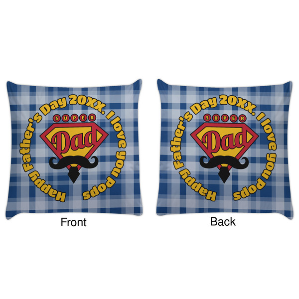 Hipster Dad Decorative Pillow Case - Approval