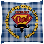 Hipster Dad Decorative Pillow Case (Personalized)