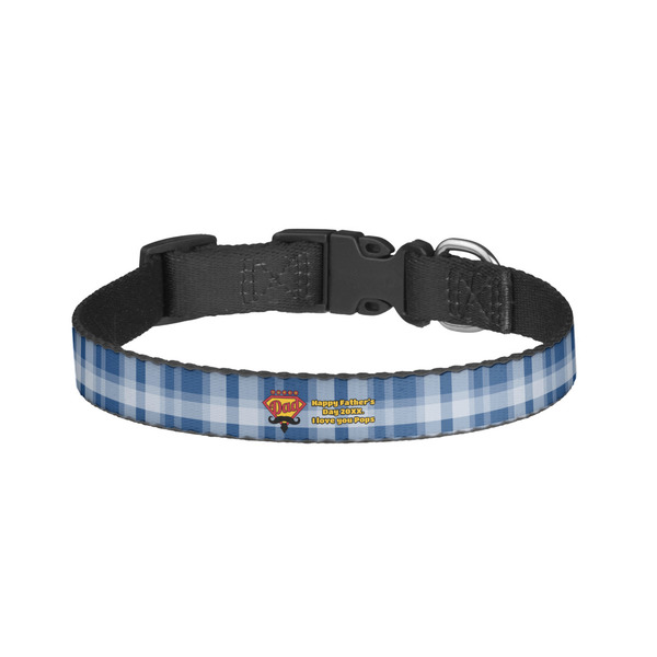 Custom Hipster Dad Dog Collar - Small (Personalized)