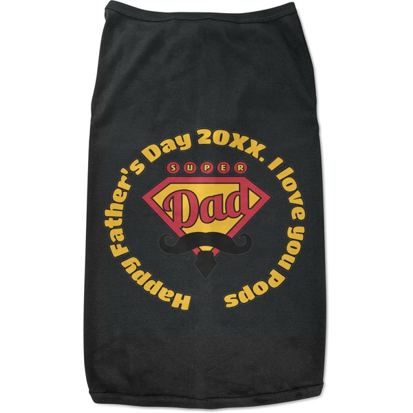 Custom Hipster Dad Black Pet Shirt - M (Personalized)