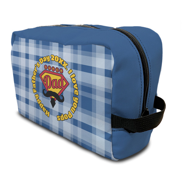 Custom Hipster Dad Toiletry Bag / Dopp Kit (Personalized)