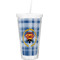 Hipster Dad Double Wall Tumbler with Straw (Personalized)