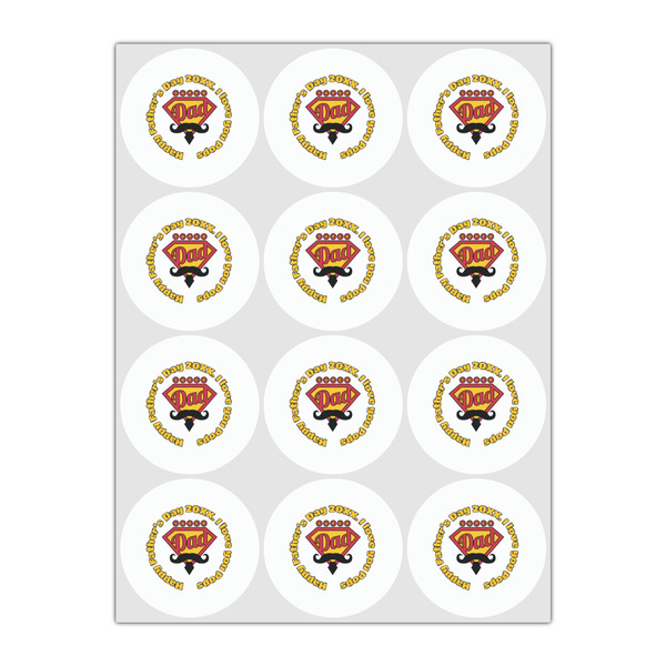 Hipster Dad Drink Topper - Small - Set of 12